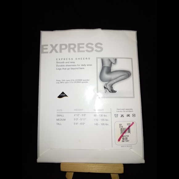 NIP Express Sheers Small Nylons - Picture 2 of 3